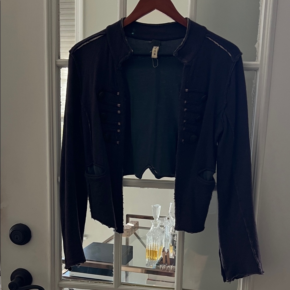 FP Movement by Free People Purple Cropped Blazer